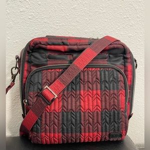 Lug Bags Lug Ranger Mini Crossbody Bag in Buffalo Red Color